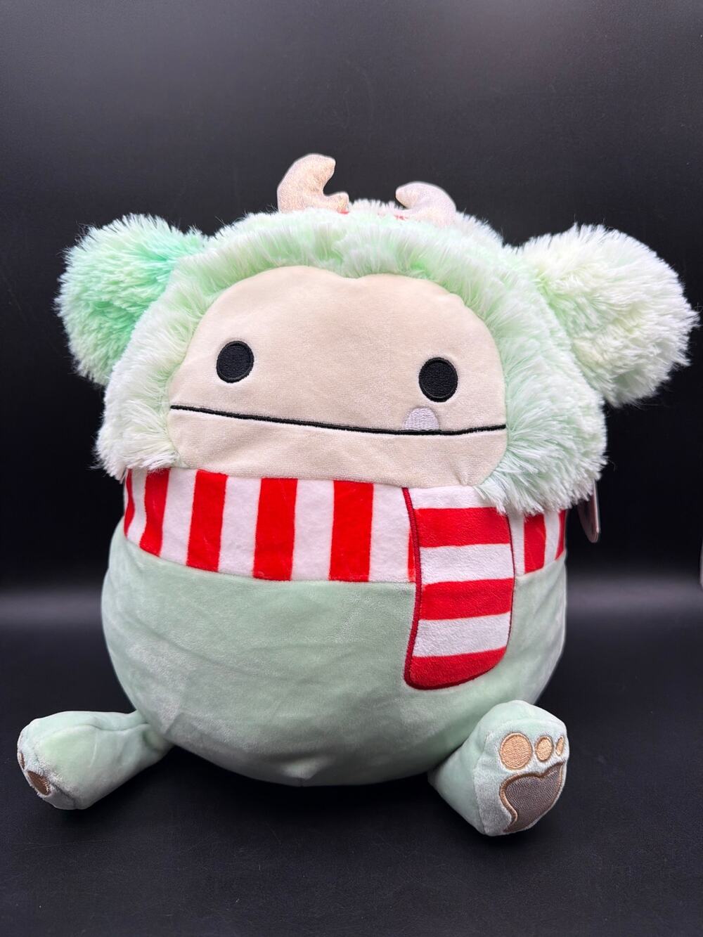 Squishmallows Joelle Bigfoot Christmas Scarf 13” NWT Holiday TJ Maxx Exclusive